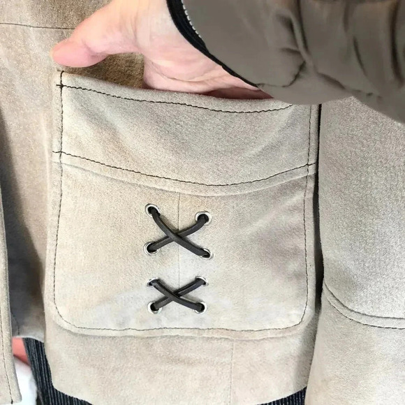 Vintage Colebrook 100% Leather Women Jacket Plus Size 14/16 Pockets - Picture 12 of 12